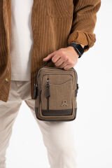 M 422 Mega Bag Erkek Portföy Omuz Çantası Toprak-Kahve