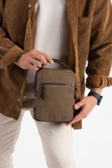 M 422 Mega Bag Erkek Portföy Omuz Çantası Toprak-Kahve