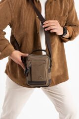 M 422 Mega Bag Erkek Portföy Omuz Çantası Toprak-Kahve
