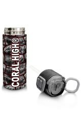 Coral Hıgh Çelik Matara Siyah-Kırmızı Araba