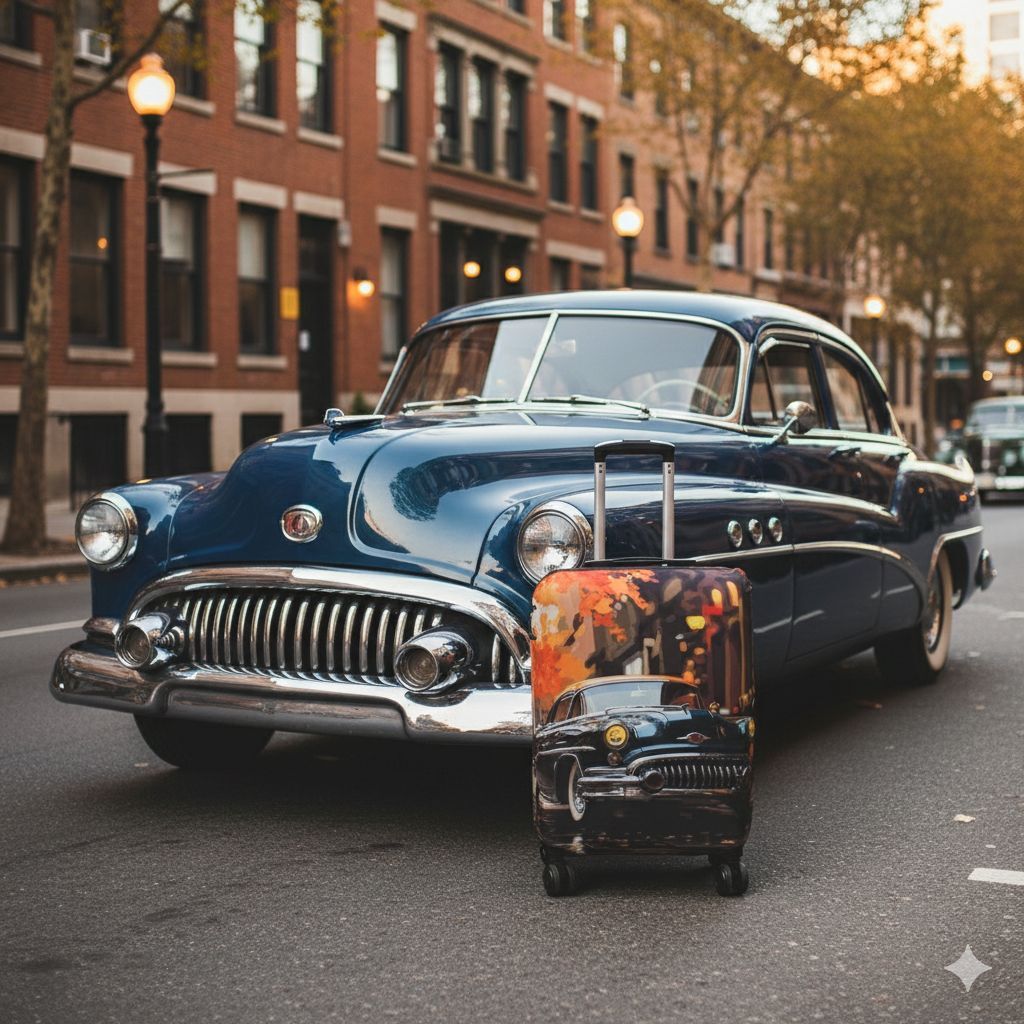 (My#104 Antika) VALİZ İÇİN KILIF