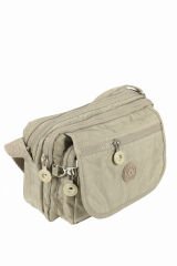 Mega Bag 215  Krinkıl Kumaş Kadın Çapraz Çanta Vizon