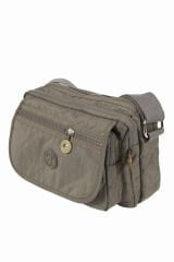Mega Bag 215  Krinkıl Kumaş Kadın Çapraz Çanta Vizon
