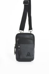 M 420 Mega Bag Çok Gözlü Küçük Günlük Omuz / Çapraz Çanta Siyah-Siyah