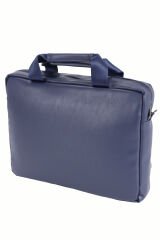 Plevr 23637 Us Polo Assn Suni Deri, Omuz Askılı, Kulplu Evrak Çantası Lacivert