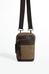 M 420 Mega Bag Çok Gözlü Küçük Günlük Omuz / Çapraz Çanta Toprak-Kahve