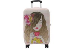 (My#67 Kahve İçen Kız) VALİZ İÇİN KILIF