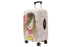 (My#67 Kahve İçen Kız) VALİZ İÇİN KILIF