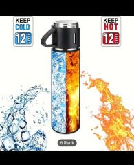 321 ÇELİK TERMOS 500ML 8139 3'LÜ SET Pembe