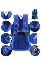 M 6015 - Sırt Çantası - Profesyonel / Çok Fonksiyonlu (Okul / Günlük) Mavi