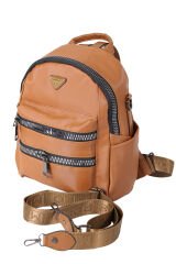 M 622 Mega Bag Kadın Sırt Çantası Ve Omuz Askılı Çanta Taba