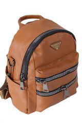 M 622 Mega Bag Kadın Sırt Çantası Ve Omuz Askılı Çanta Taba