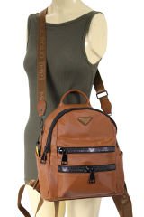 M 622 Mega Bag Kadın Sırt Çantası Ve Omuz Askılı Çanta Taba
