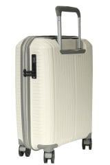 Ground 10728 PP Sirius  Büyük Boy Valiz  (Kemik-Gri)