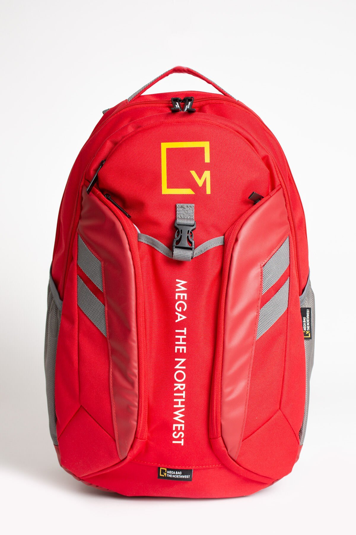 M 6003 - Büyük Sırt Çantası - Çok Fonksiyonlu (Kamp / Hiking) Kırmızı-Gri