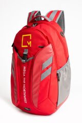 M 6003 - Büyük Sırt Çantası - Çok Fonksiyonlu (Kamp / Hiking) Kırmızı-Gri