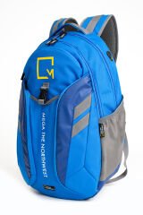 M 6003 - Büyük Sırt Çantası - Çok Fonksiyonlu (Kamp / Hiking) Mavi-Gri