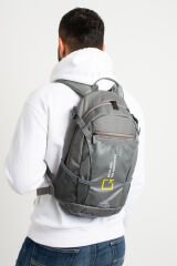 M 6001 - Dağcı Sırt Çantası ( Çok Fonksiyonlu) Gri-Gri