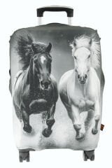 (My#132 Atlar) VALİZ İÇİN KILIF