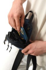 M 1036 - Küçük Boy, Unisex, Body Cross, Body Bag Lacivert