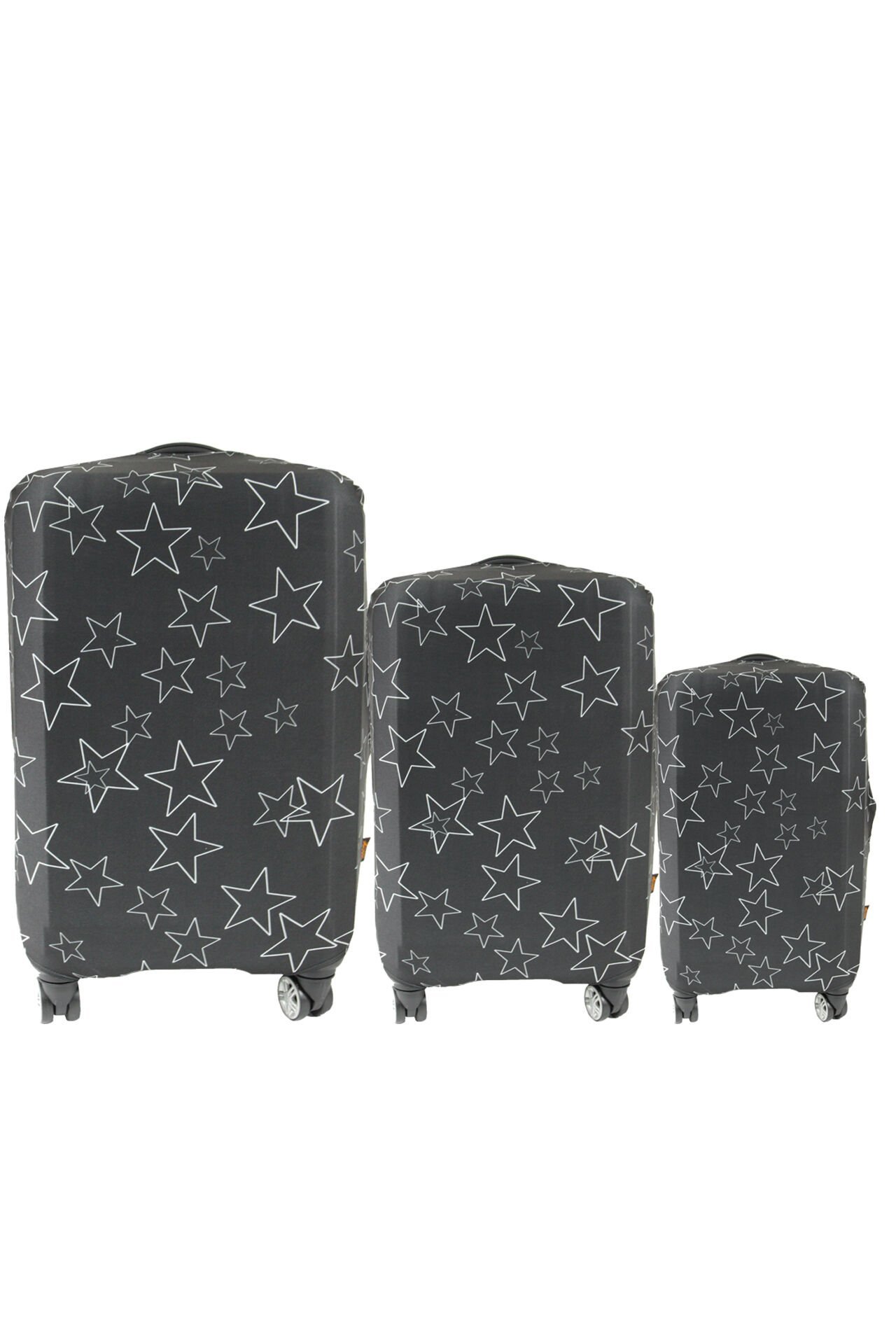 (My#133 Yıldız) VALİZLER İÇİN KILIF SETİ (KABİN ORTA VE BÜYÜK)