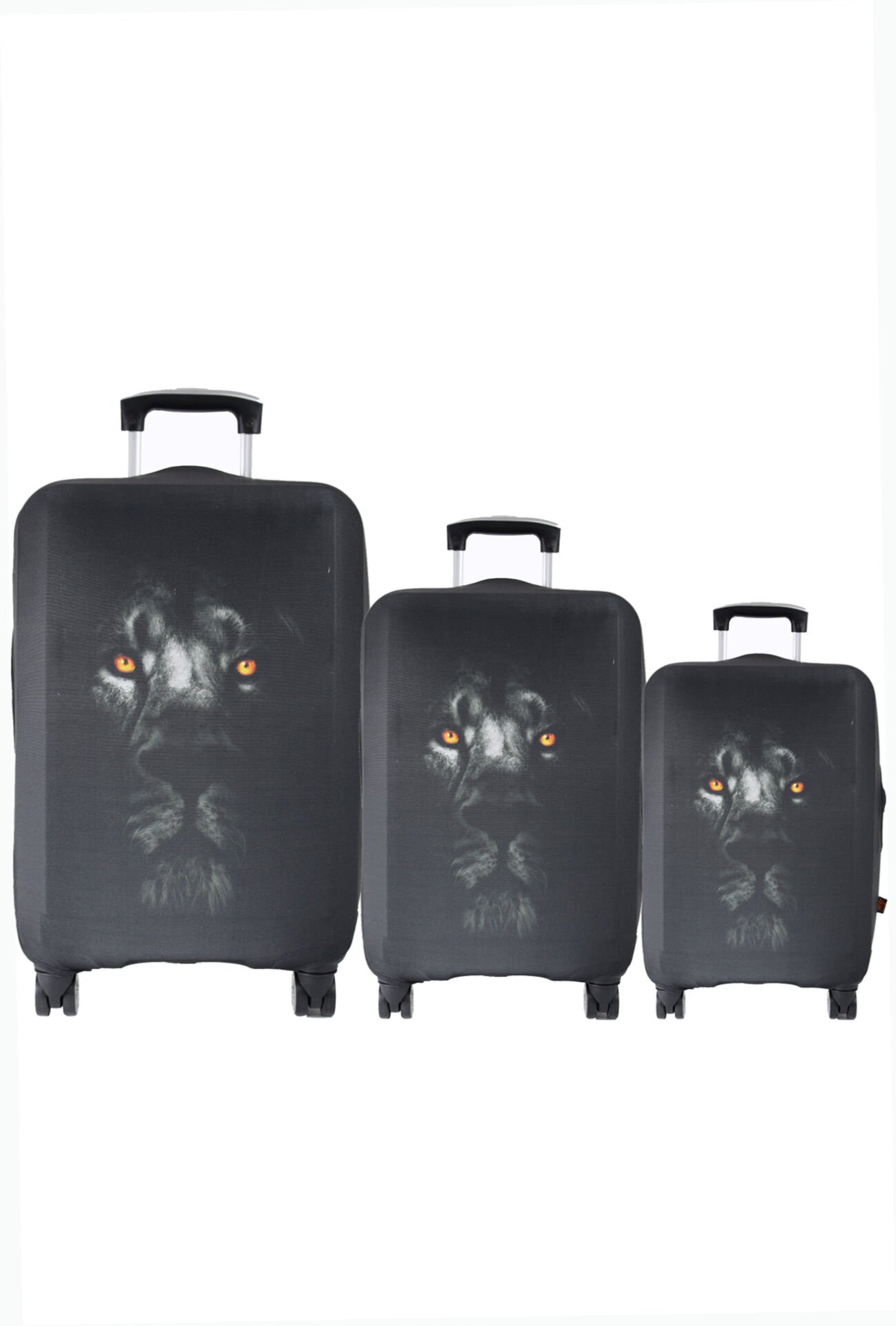 (My#100 Arslan Gözler) VALİZLER İÇİN KILIF SETİ (KABİN ORTA VE BÜYÜK)