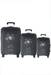 (My#100 Arslan Gözler) VALİZLER İÇİN KILIF SETİ (KABİN ORTA VE BÜYÜK)