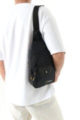 M 1034 Mega Bag Unisex Göğüs Çapraz Çanta, Body Bag Siyah