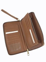 OLLBAG 1018 Cilt Büyük Boy Cüzdan / Clutch Çanta Taba