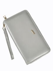 OLLBAG 1018 Cilt Büyük Boy Cüzdan / Clutch Çanta Gri