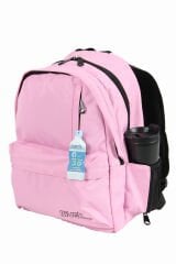 MUST 584180 Çift Cepli İlkokul Sırt Çantası-Açık Pembe