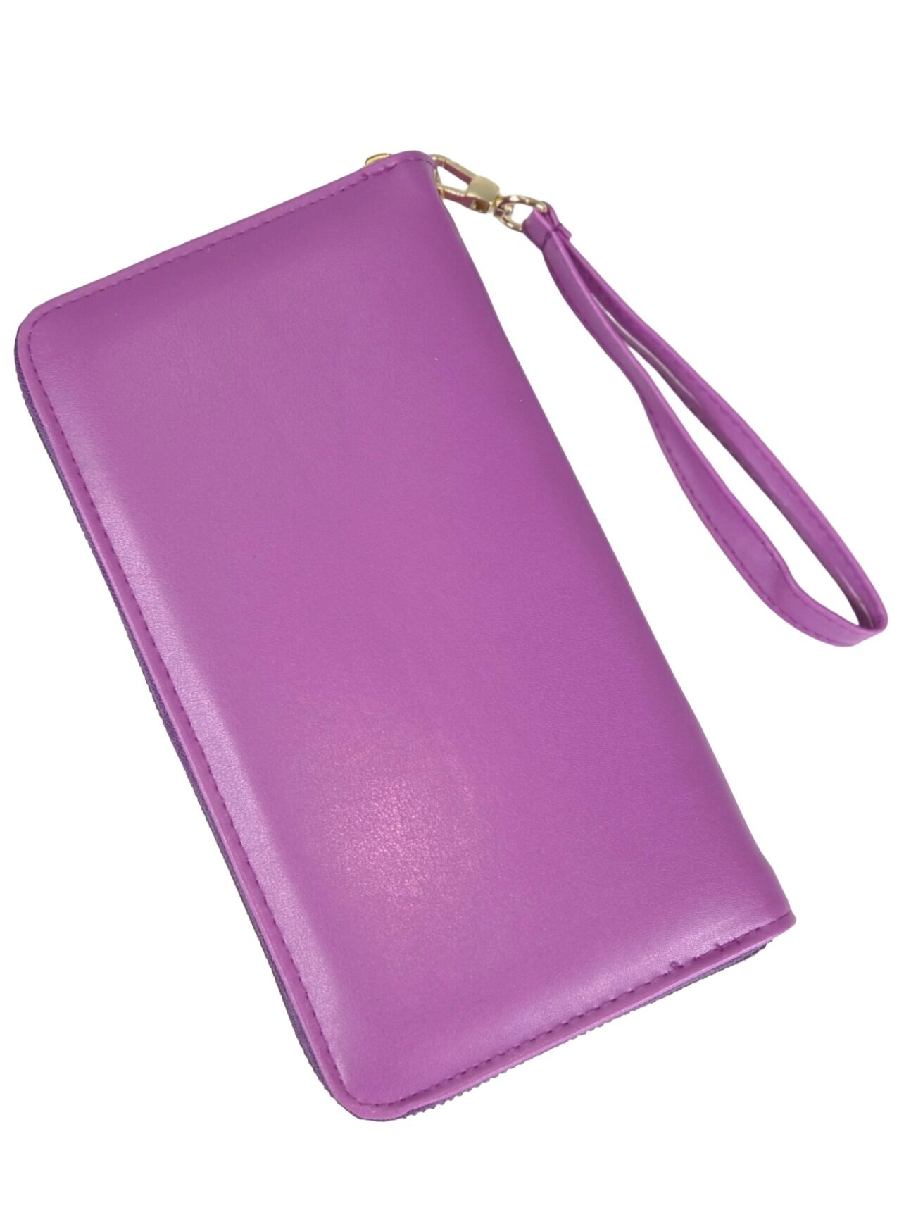 OLLBAG 1018 Cilt Büyük Boy Cüzdan / Clutch Çanta Mor