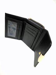 OLLBAG 1026 Siyah Çıtçıtlı Kartlık Cüzdan – Kadın El Çantası