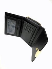 OLLBAG 1026 Siyah Çıtçıtlı Kartlık Cüzdan – Kadın El Çantası