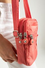 M 227 Mega Bag Krinkıl Kumaş Unisex Küçük Omuz Çantası, Telefonluk Yavru Ağzı