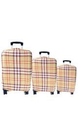 (My#142 Desen) VALİZLER İÇİN KILIF SETİ (KABİN ORTA VE BÜYÜK)