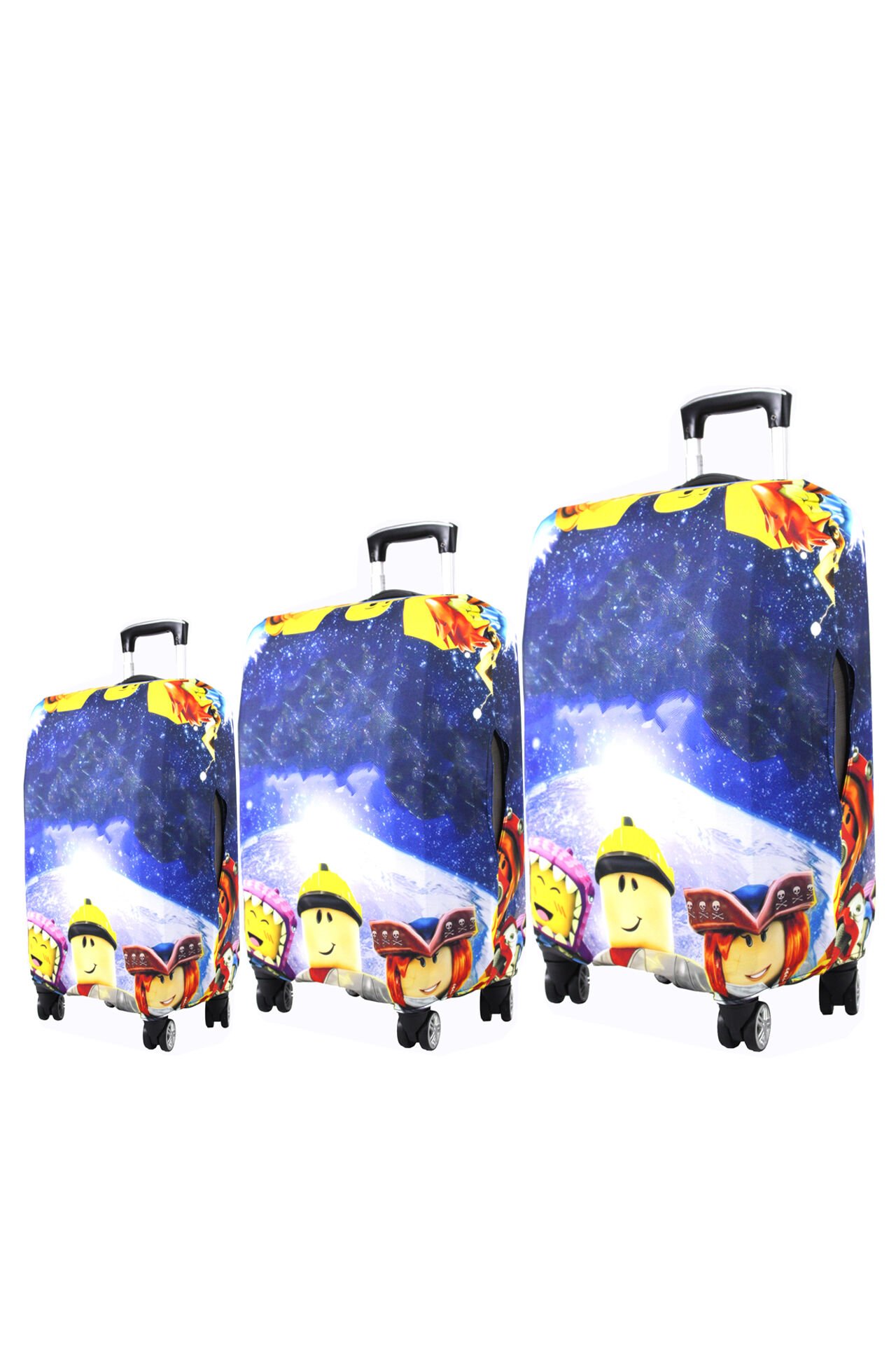 (My#109 Game-1) VALİZLER İÇİN KILIF SETİ (KABİN ORTA VE BÜYÜK)