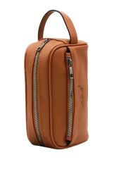 Adm Traş (Tıraş) Takımı Çantası, Suni Deri Seyahat Çantası Taba