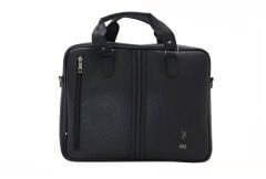 6753 Us Polo Assn Suni Deri, Omuz Askılı, Kulplu Evrak Çantası