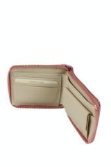 OLLBAG 1055 Suni Deri Kadın Cüzdan Kroko Gül Kurusu