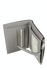 OLLBAG 2056 Suni Deri Kadın Cüzdan Siyah-Anakonda