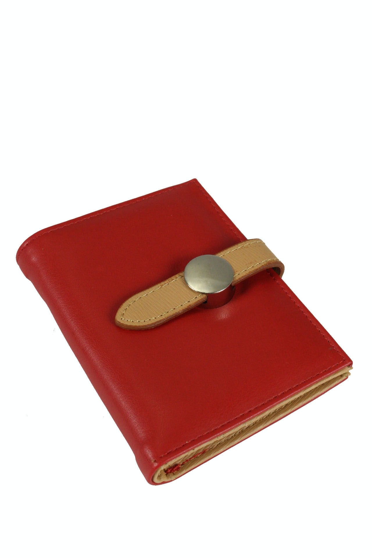 OLLBAG 2056 Suni Deri Kadın Cüzdan Kırmızı