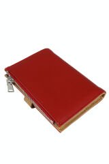 OLLBAG 2056 Suni Deri Kadın Cüzdan Kırmızı