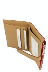 OLLBAG 2056 Suni Deri Kadın Cüzdan Kırmızı