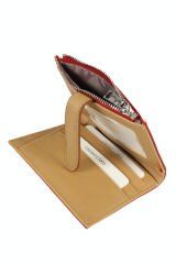 OLLBAG 2056 Suni Deri Kadın Cüzdan Kırmızı