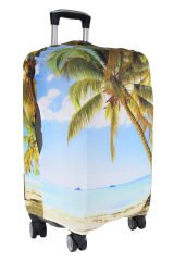 (My#93 Palmiye) VALİZ İÇİN KILIF Orta Boy - Palmiye