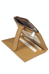 OLLBAG 2056 Suni Deri Kadın Cüzdan Taba