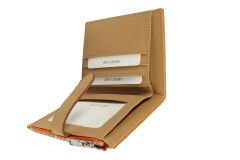 OLLBAG 2056 Suni Deri Kadın Cüzdan Turuncu