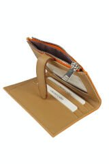 OLLBAG 2056 Suni Deri Kadın Cüzdan Turuncu