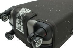 (My#29 Kum Saati) VALİZ İÇİN KILIF Siyah - Beyaz - Kabin Boy